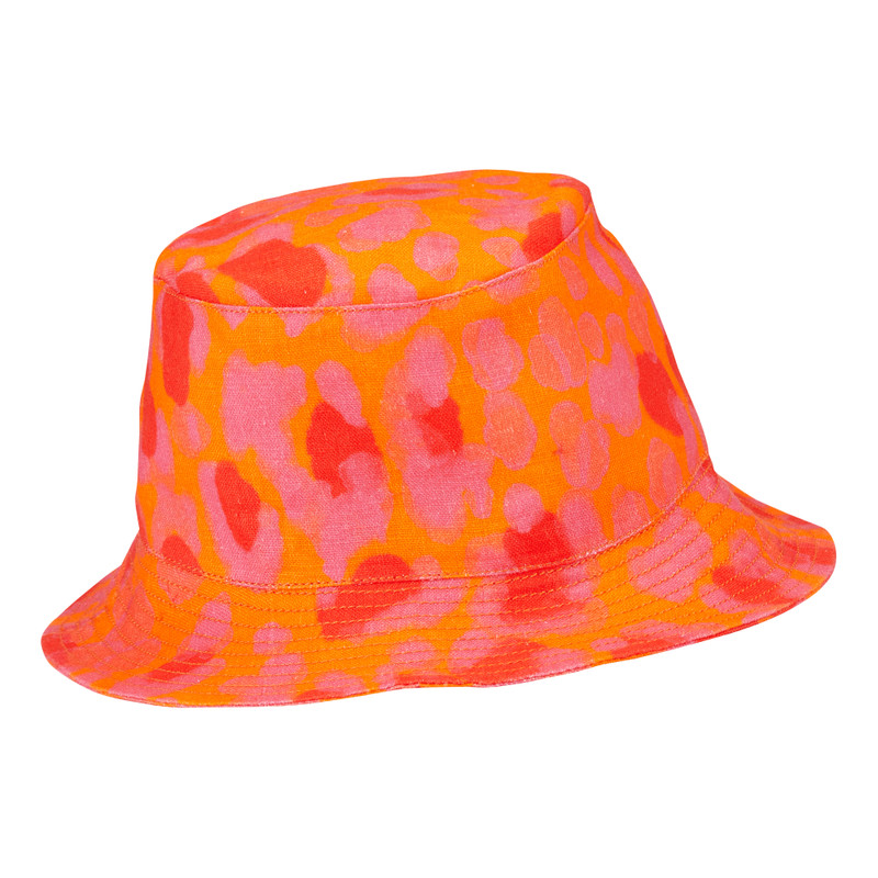 Vilebrequin Linen Bucket Hat New Leopard outlook