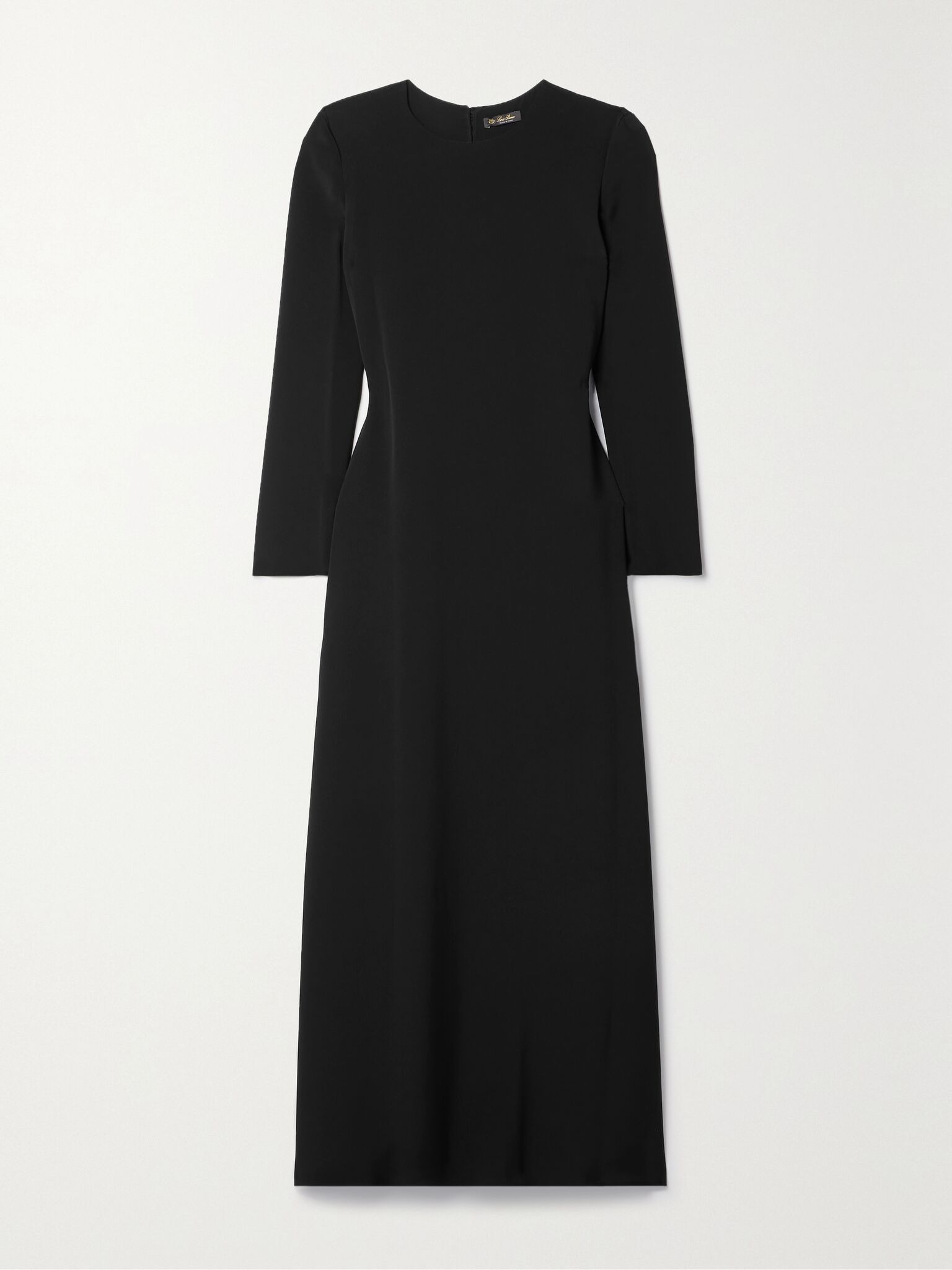 Angelica cutout silk-cady maxi dress Black - 1