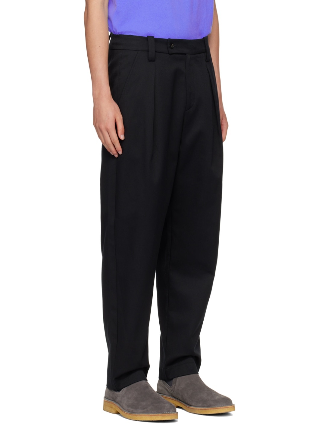 Black Renato Trousers - 2