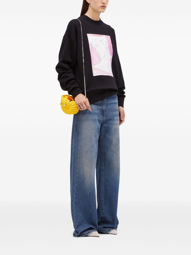 MSGM graphic-print sweatshirt outlook