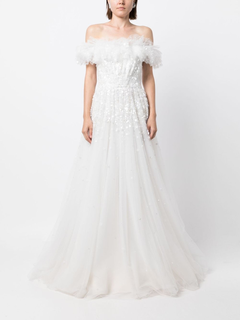 JENNY PACKHAM Angel Eyes flared maxi dress outlook