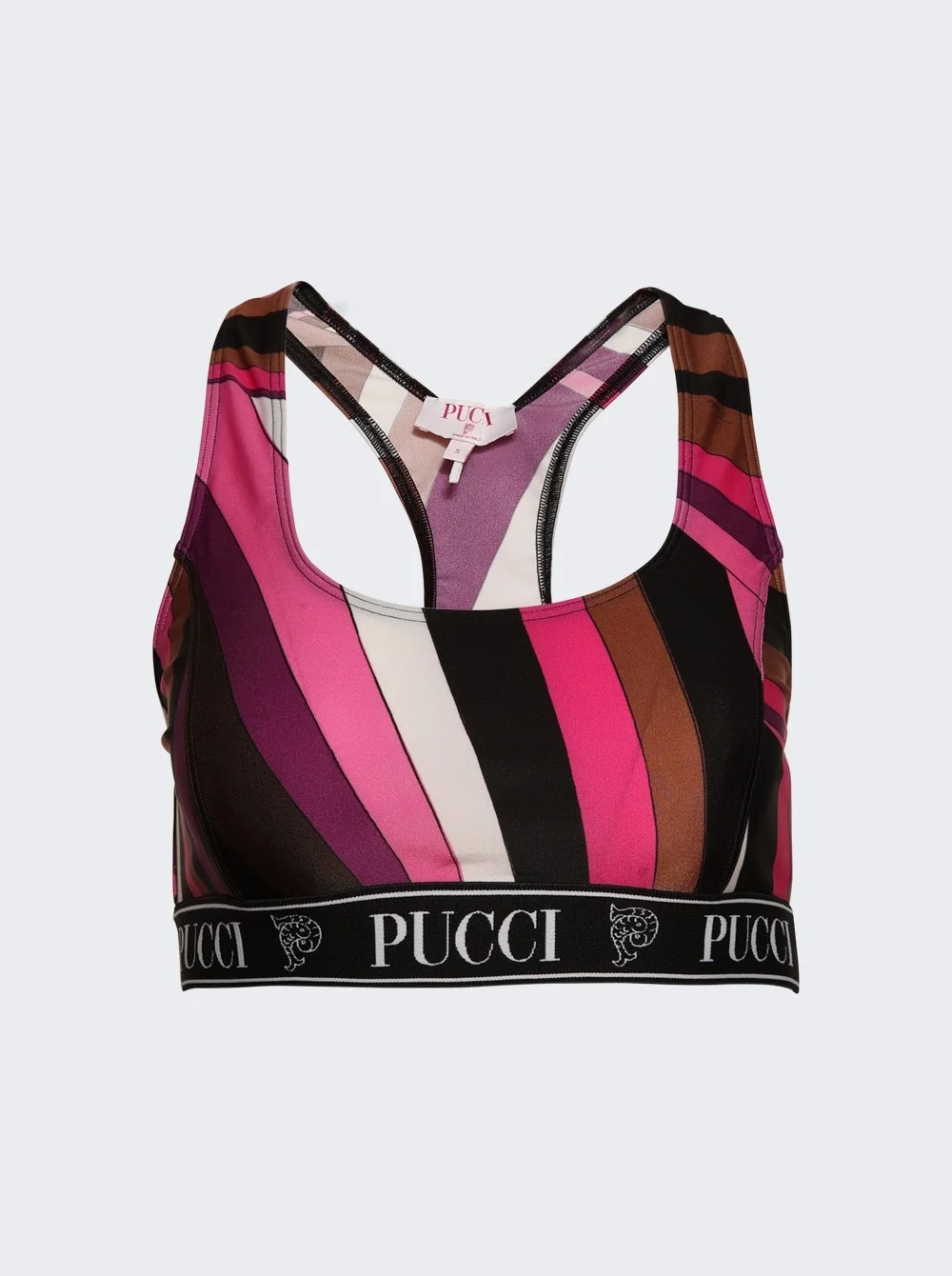 Iride-print Bra Top Fuchsia - 1