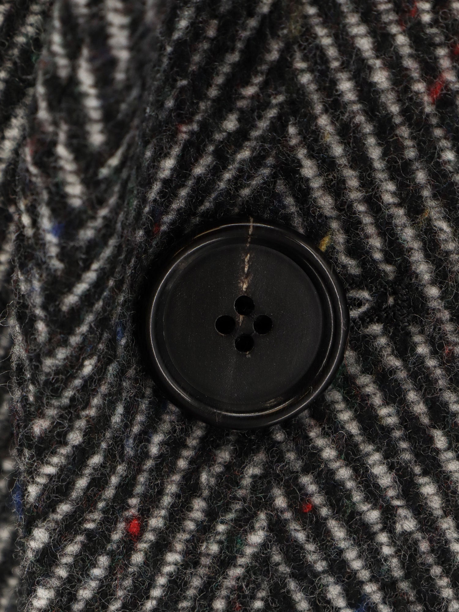 Givenchy Men Wool Blend Coat With Herringbone Motif - 3