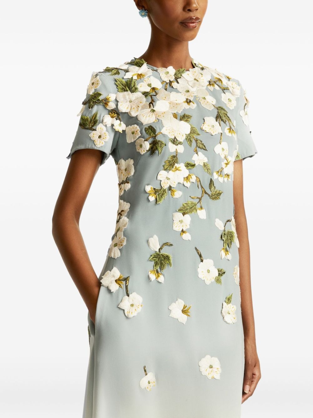floral-embellished gown - 5
