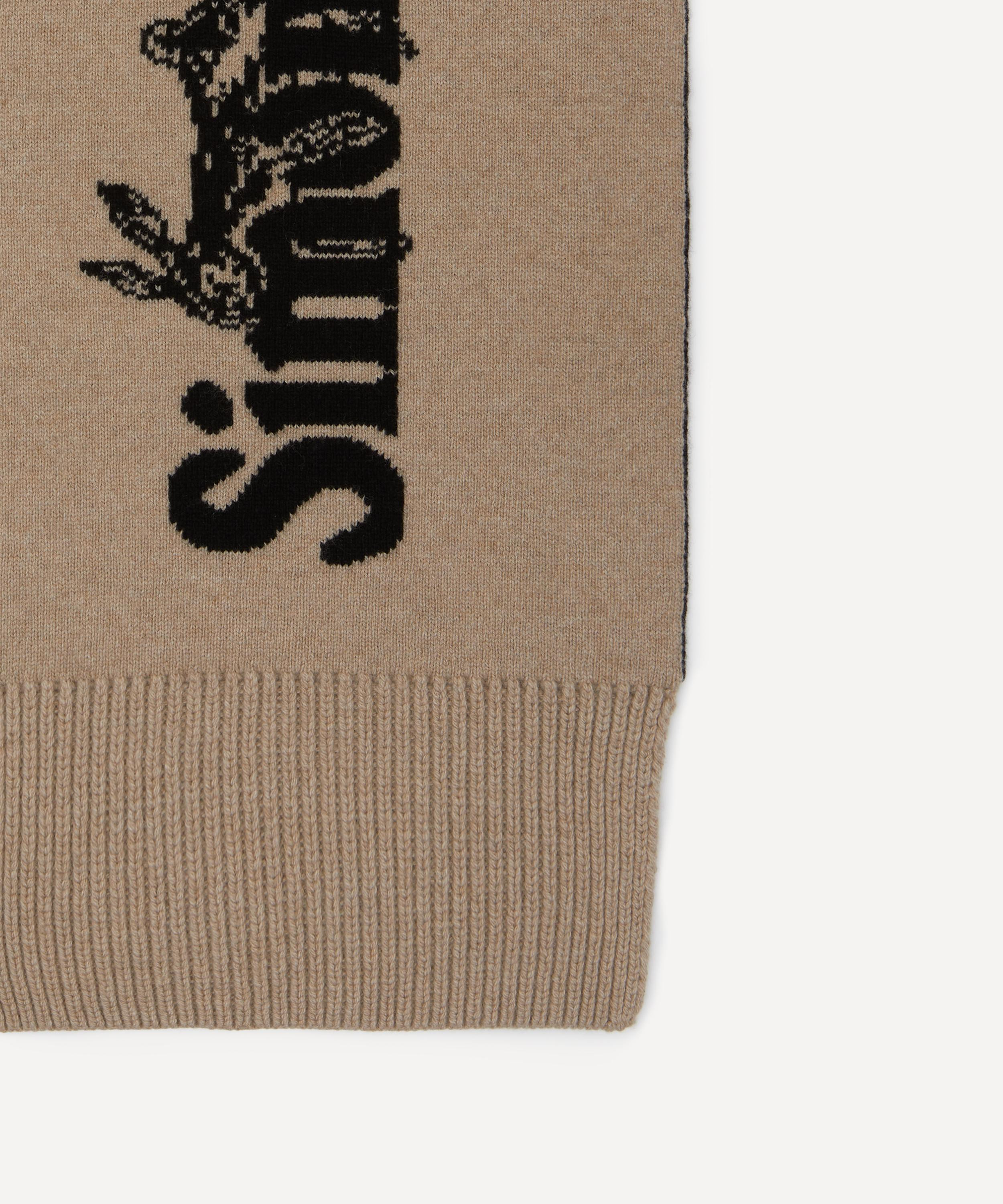 Long Graphic Logo Scarf - 4