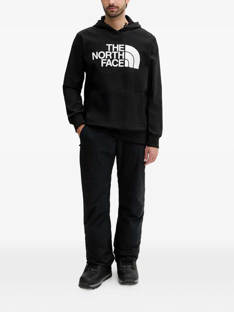The North Face hooded logo-print hoodie outlook