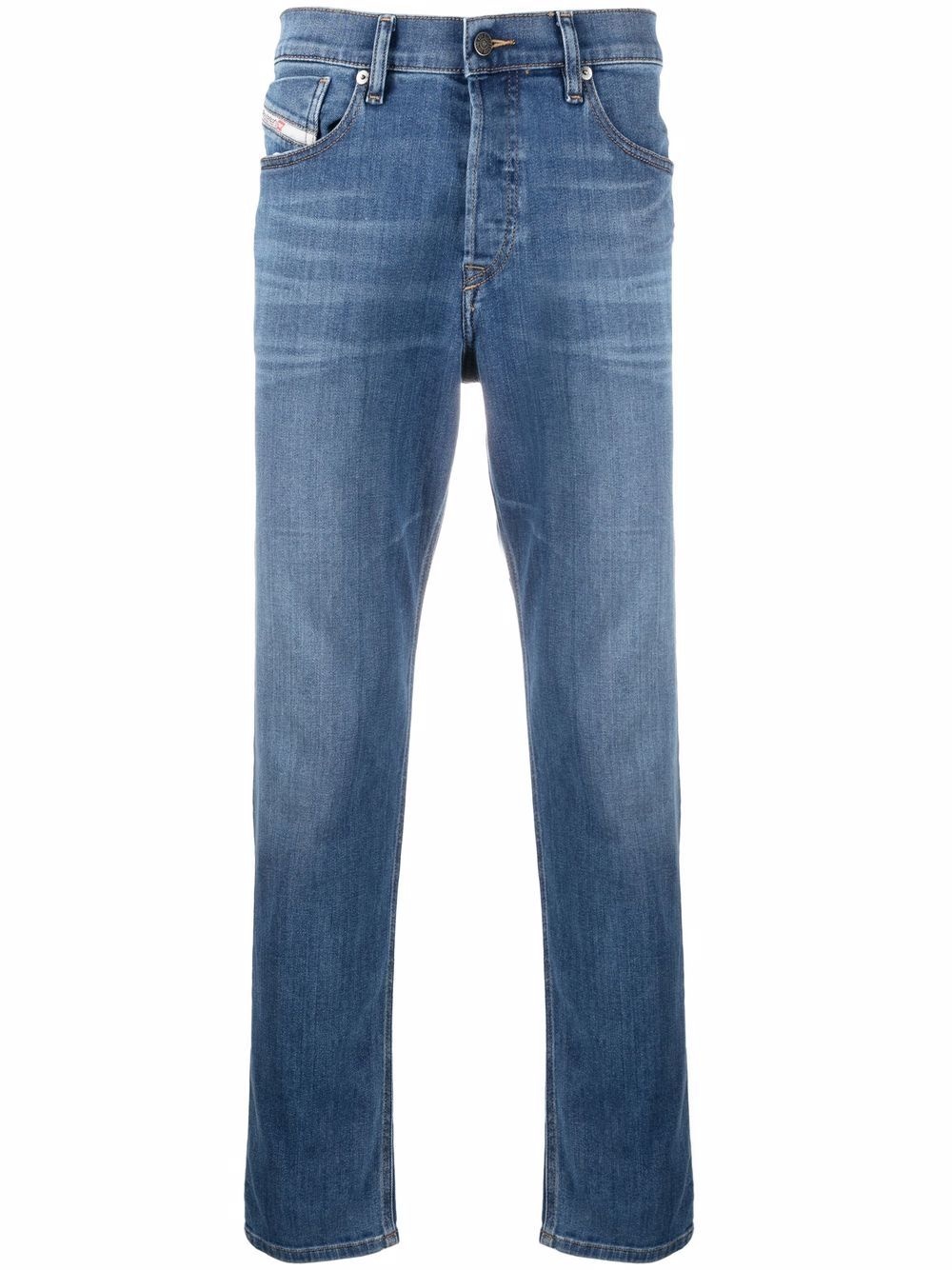 D-Fining low-rise straight-leg jeans - 1