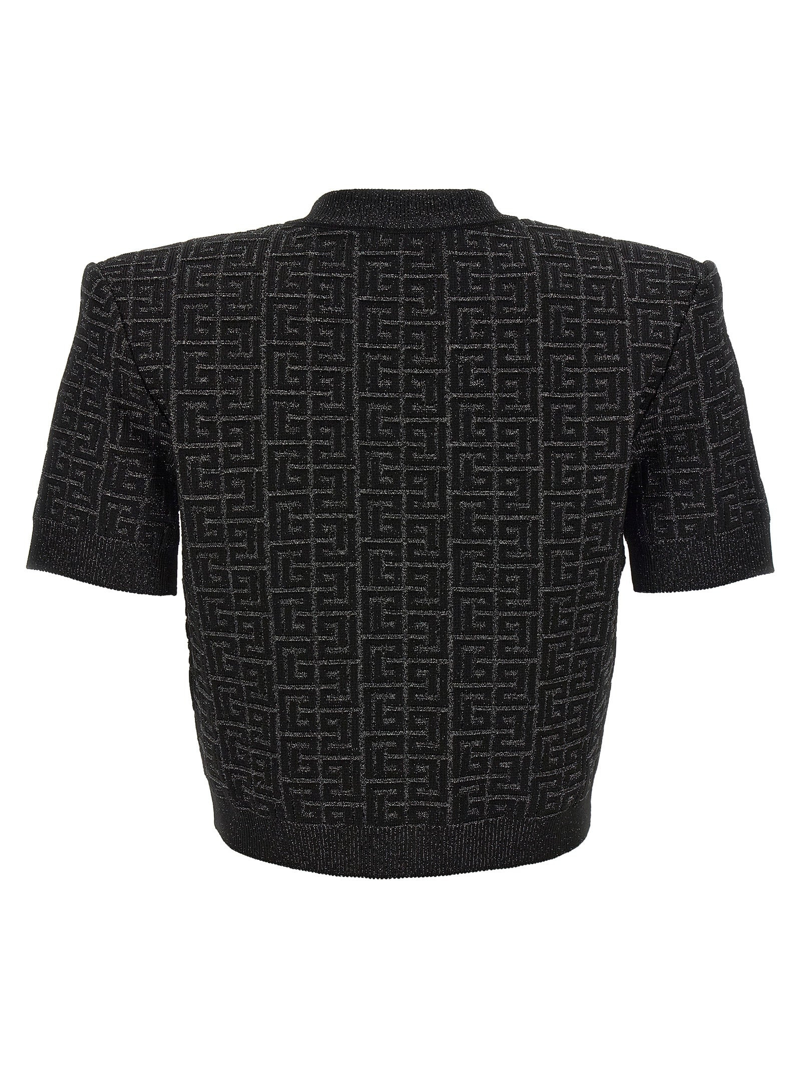Balmain Women 'Monogram' Cropped Cardigan - 2