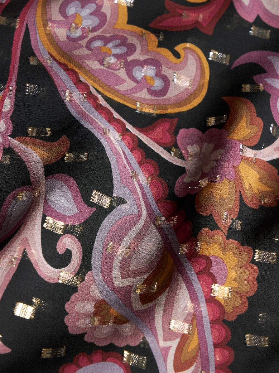 FIL COUPÉ SILK MIDI DRESS - 6
