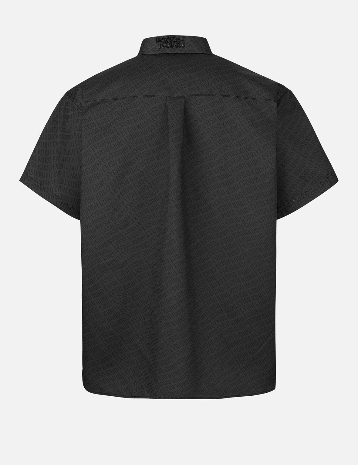 Allover Logo Print Loose Fit Short Sleeves Shirt - 2