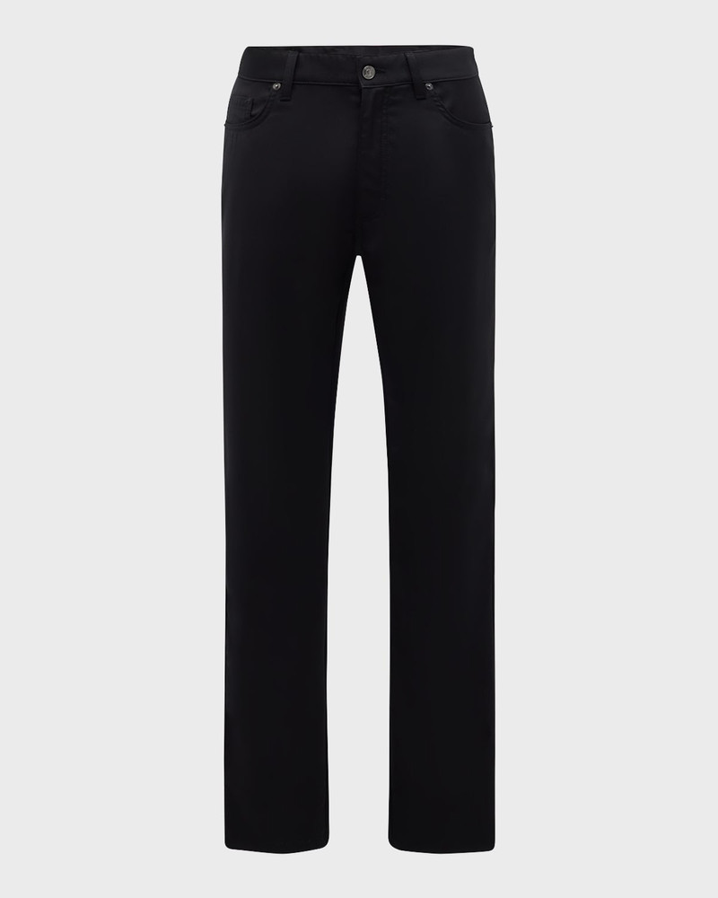 ZEGNA Men's Natural Comfort Wool 5-Pocket Pants outlook