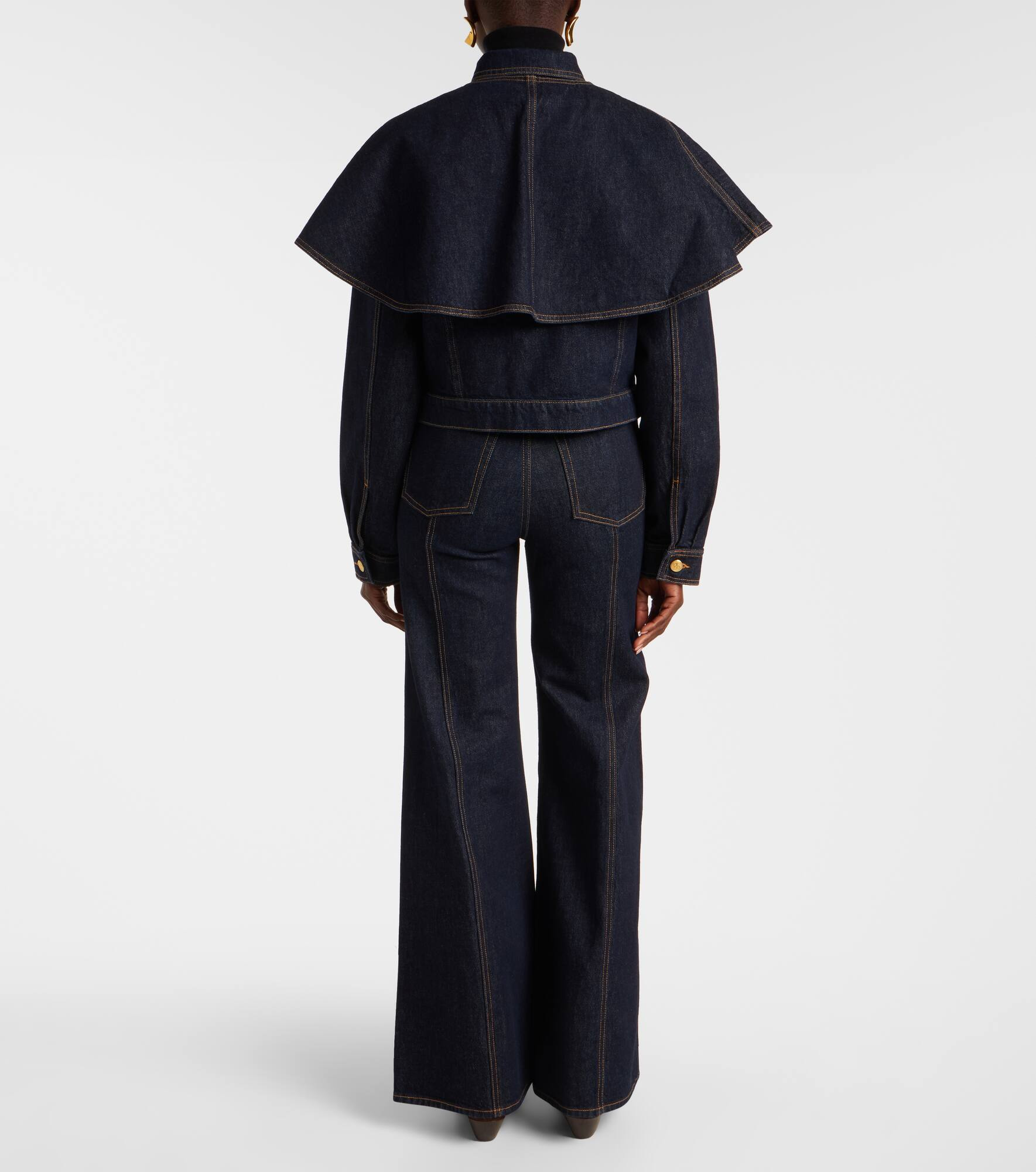 Agata caped denim jacket - 3