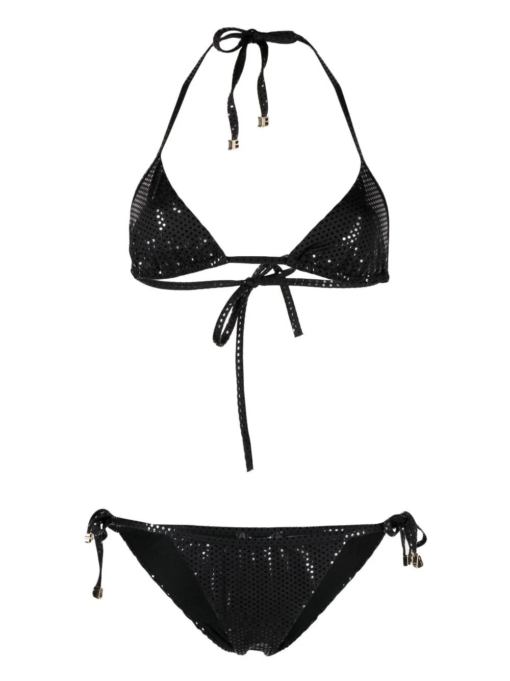 foiled triangle bikini - 1