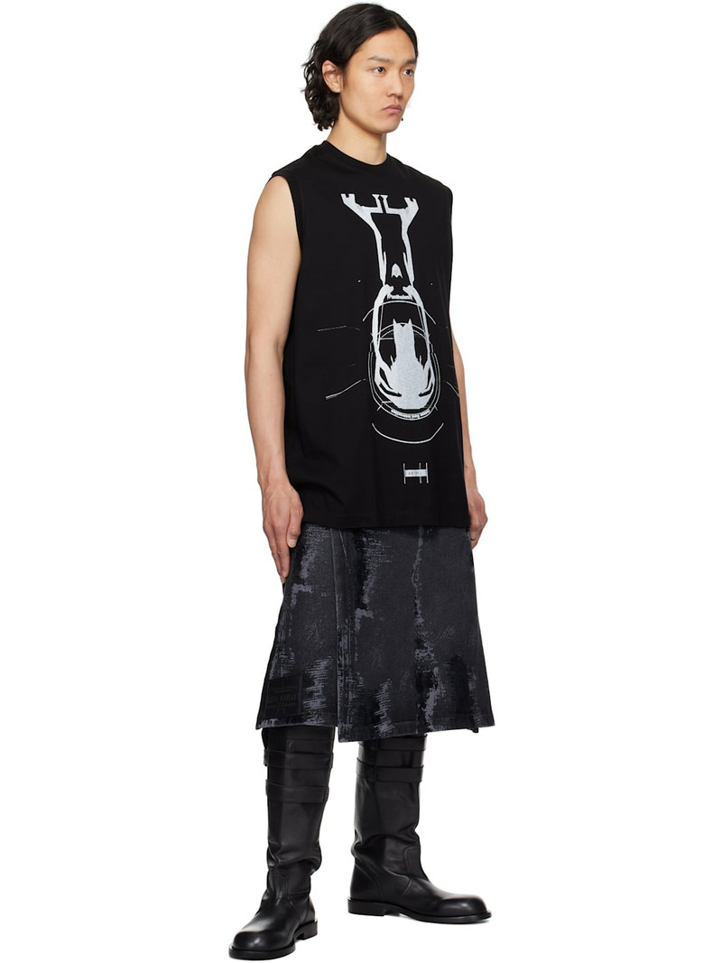 Julius Black Anima Sleeveless T-shirt outlook