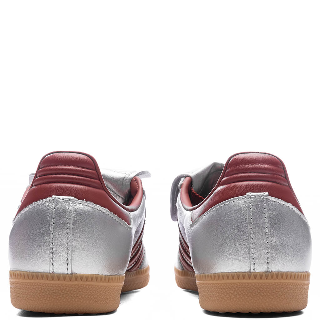 WOMEN'S SAMBA LONG TONGUE - SILVER METALLIC/PRELOVED RUBY/GUM - 4