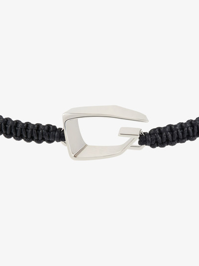 Givenchy GIV CUT BRACELET IN WOVEN COTTON AND METAL outlook