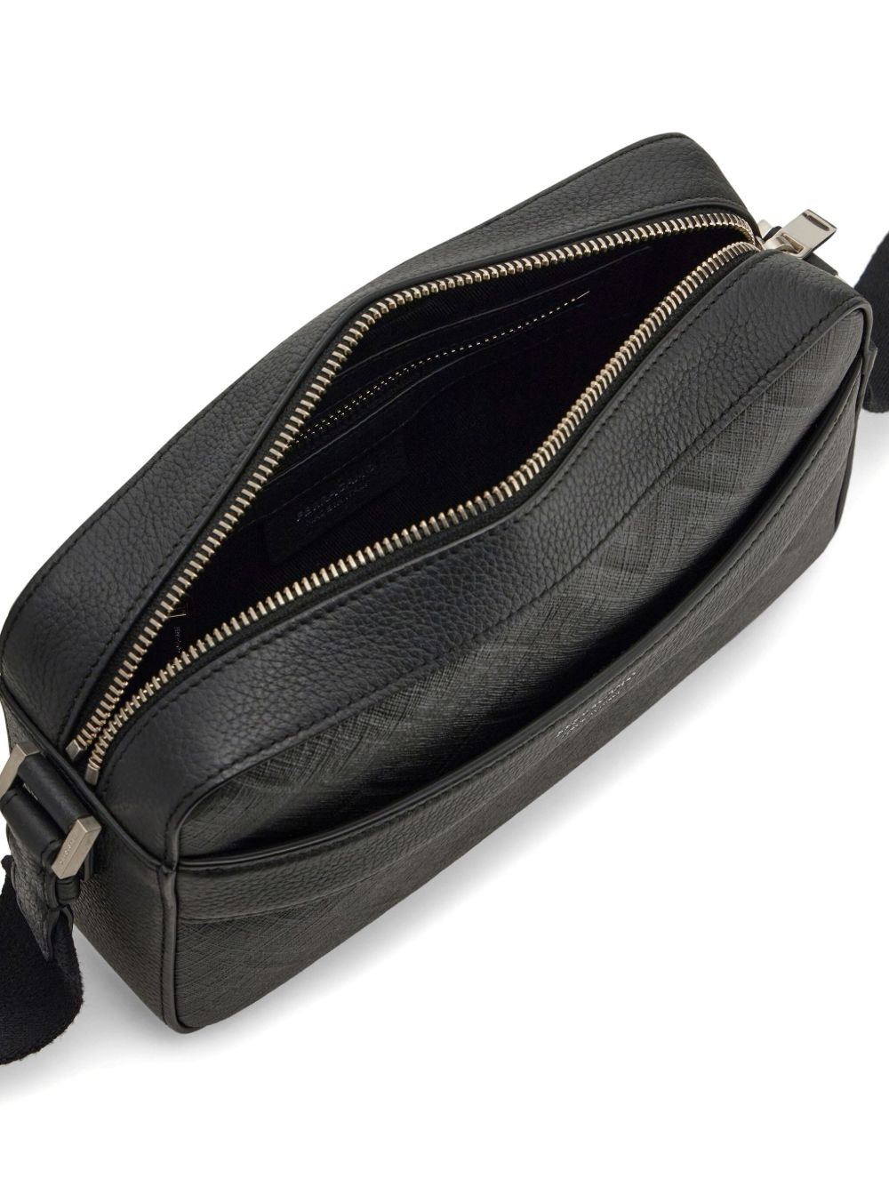 logo-debossed messenger bag - 5