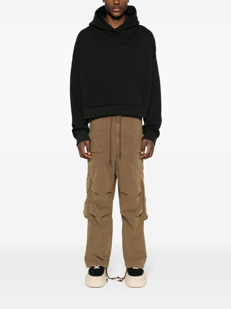 entire studios drop-shoulder cotton hoodie outlook