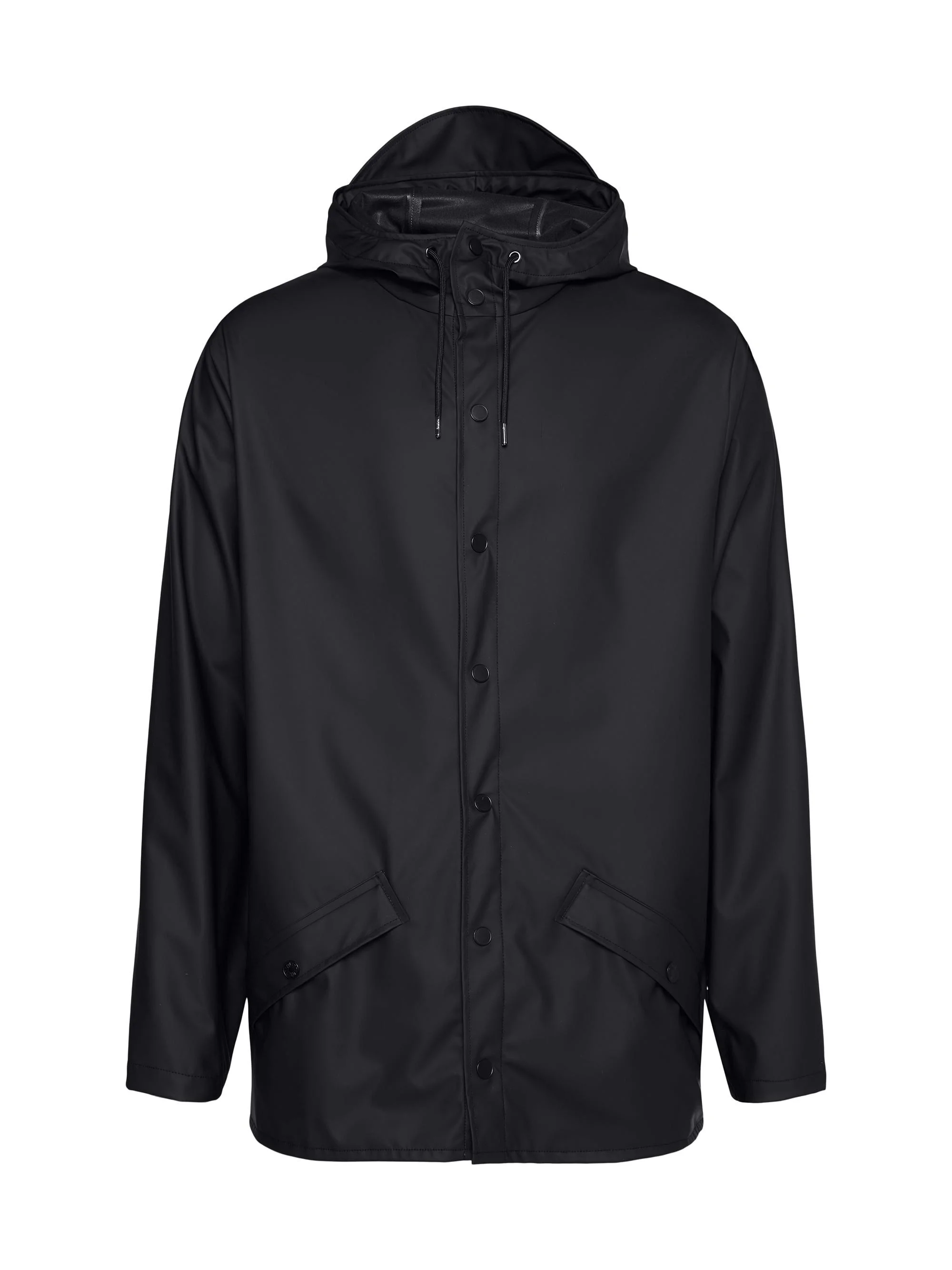 Men's Waterproof Rain Jacket - Black - 1