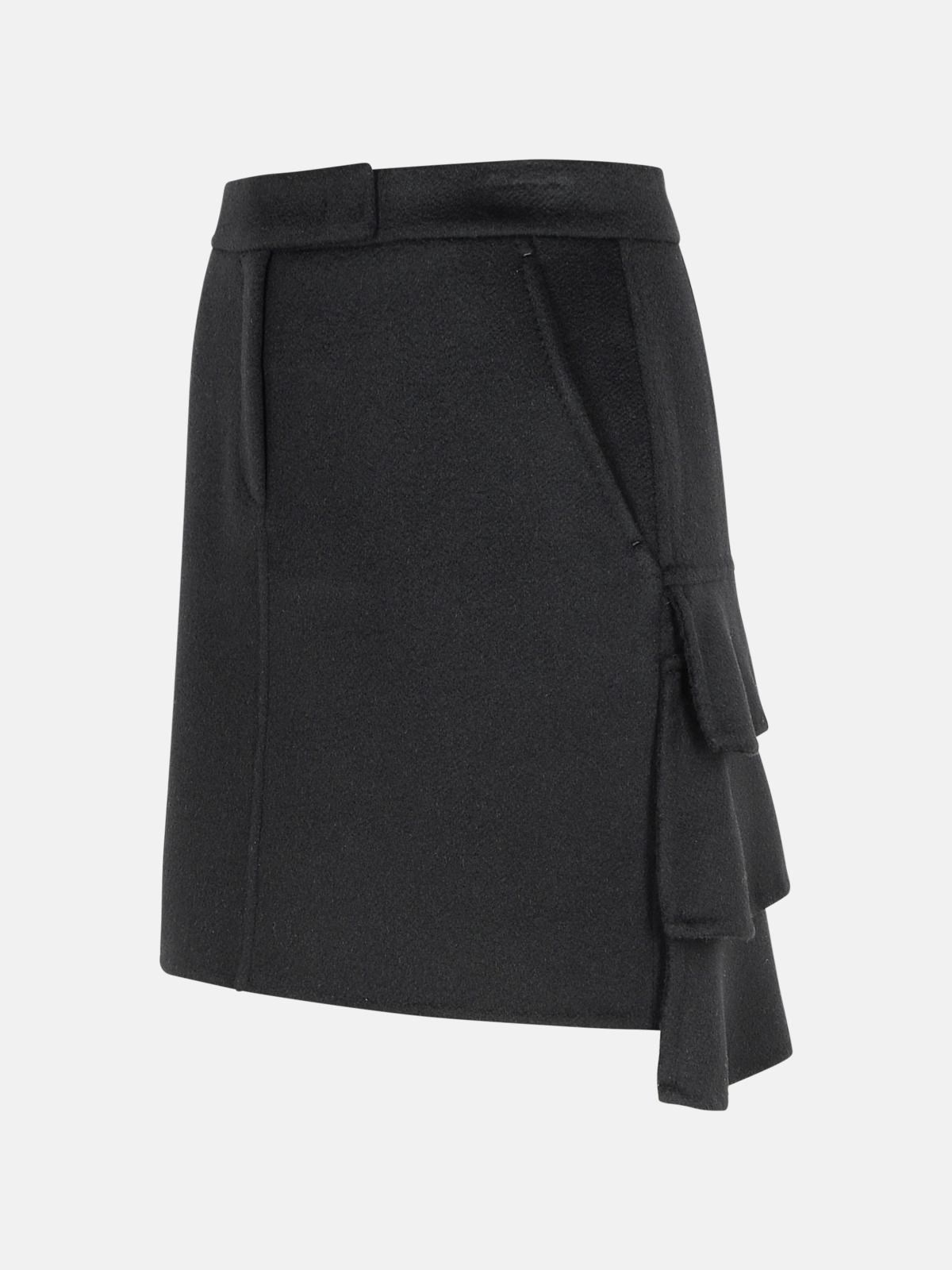 'CARO' BLACK CAMEL MINISKIRT - 2