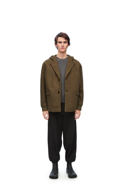 Loewe Hooded jacket in wool and cashmere outlook