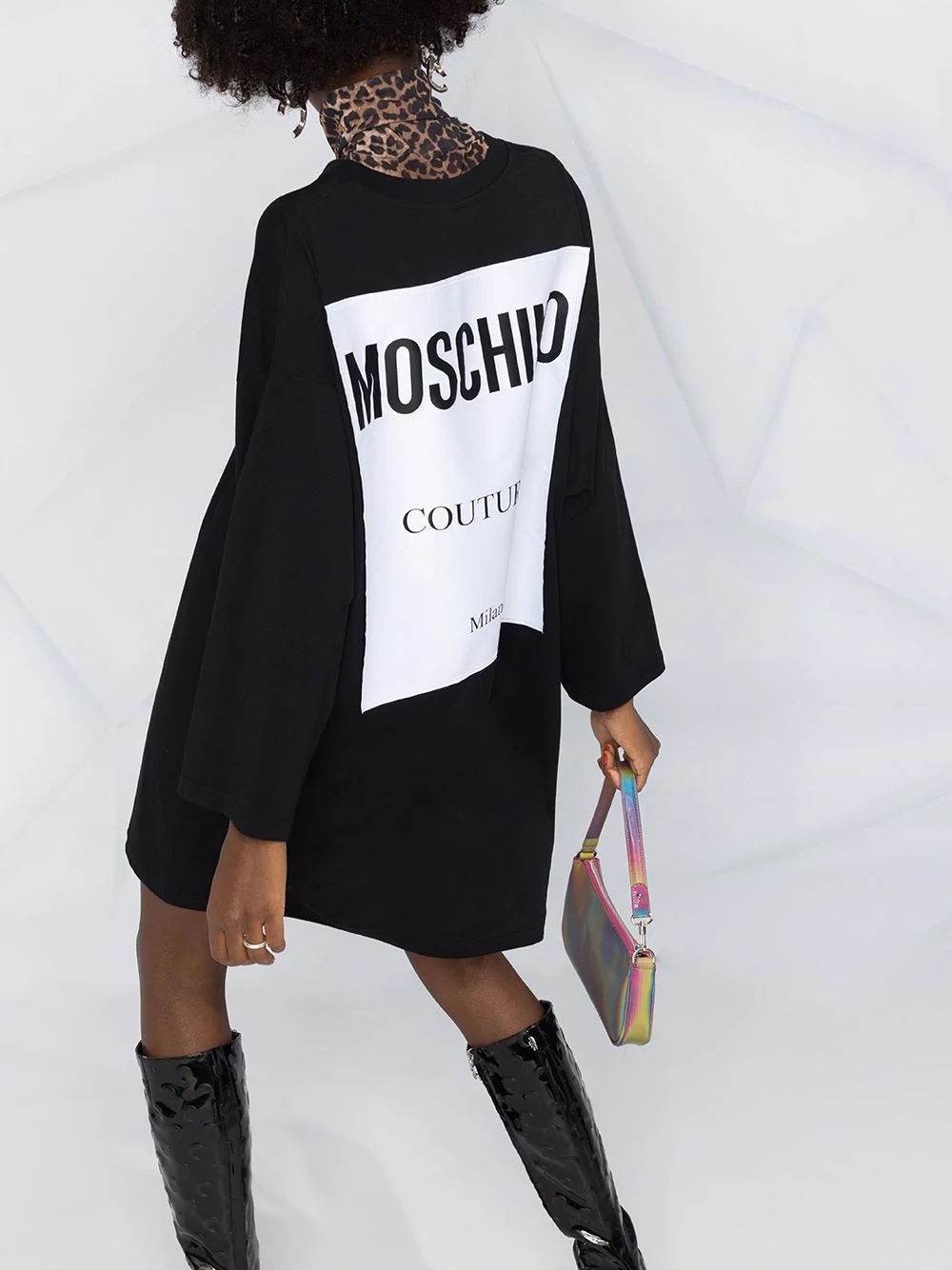 logo sweatshirt dress  - 5