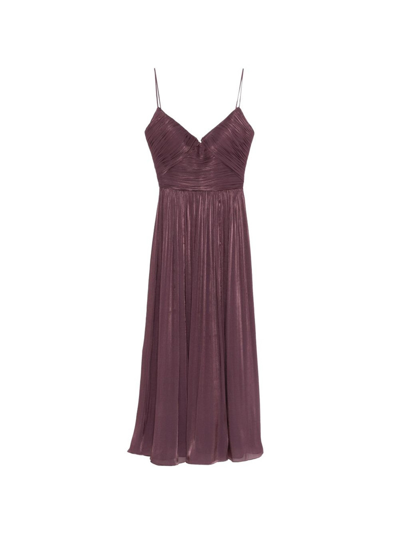 Fayla pleated V-neck maxi dress 1
