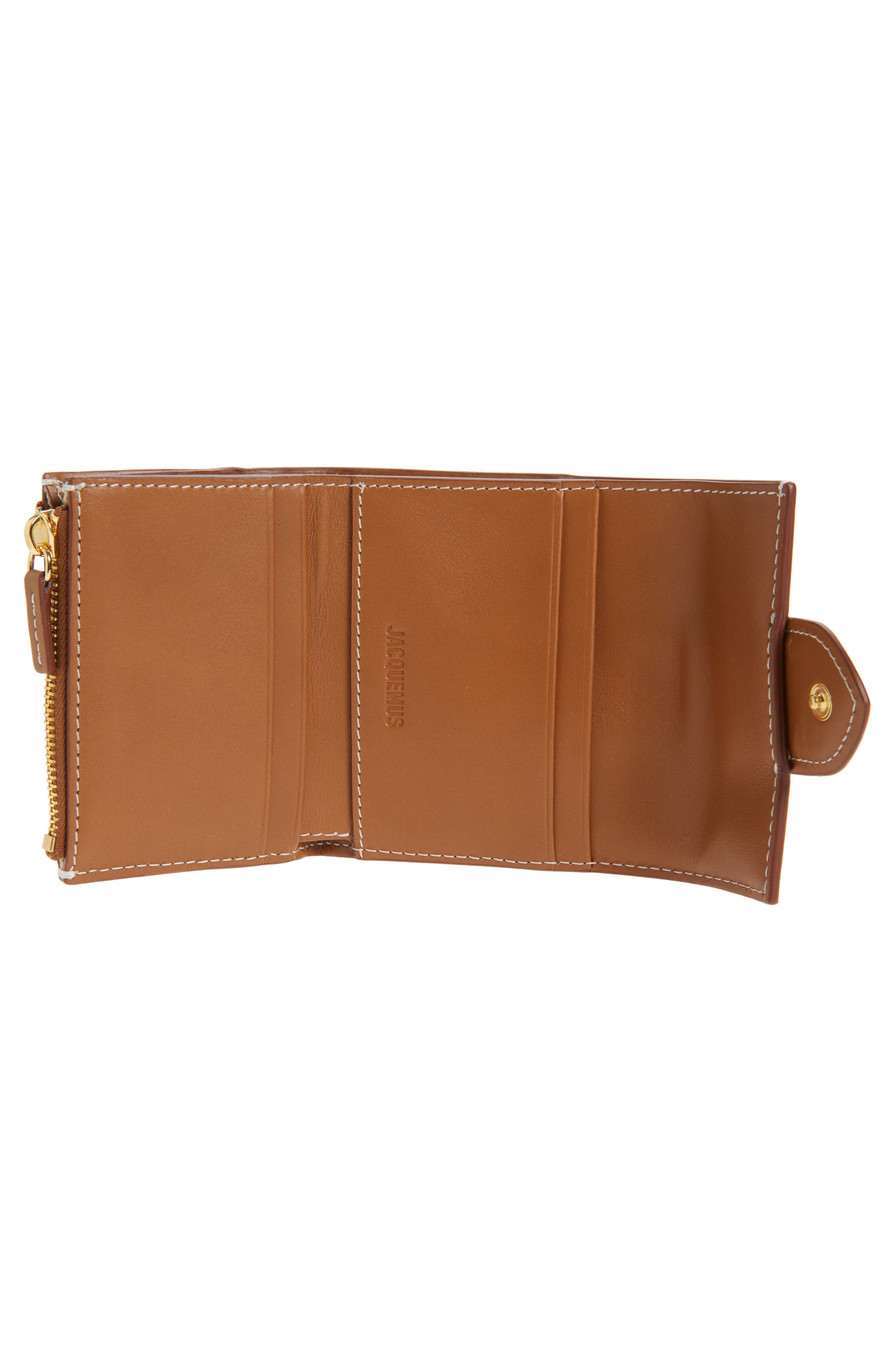 Jacquemus Le Compact Bambino Wallet in Light Brown 2 811 at Nordstrom - 2