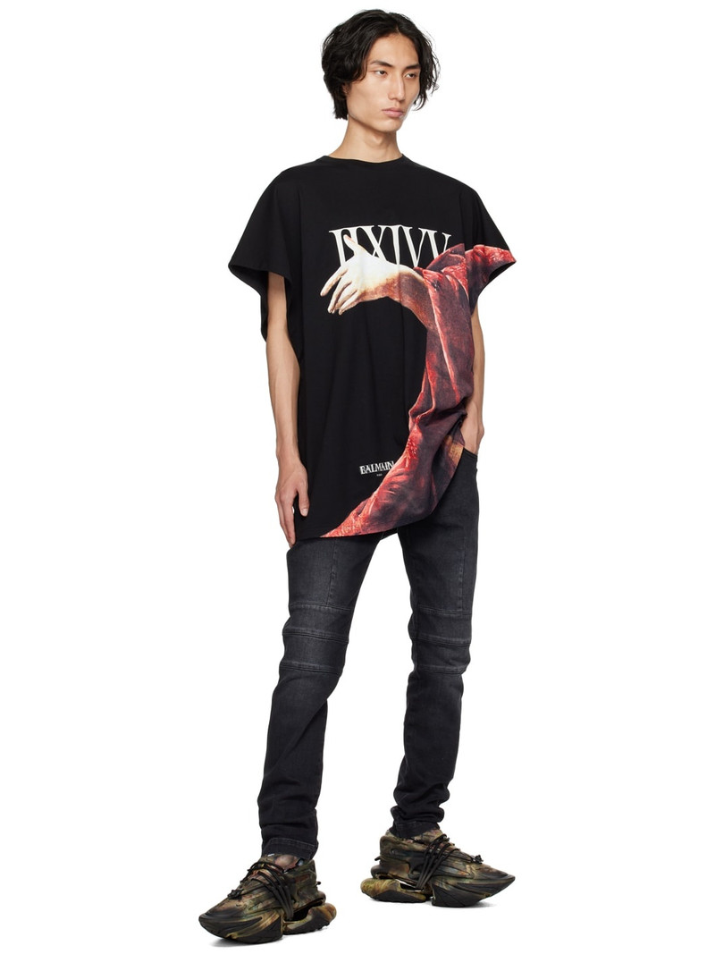 Balmain Black Slim-Fit Jeans outlook