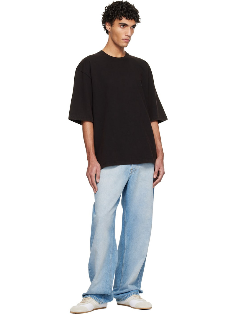 SOLID HOMME Black LP Graphic T-shirt outlook