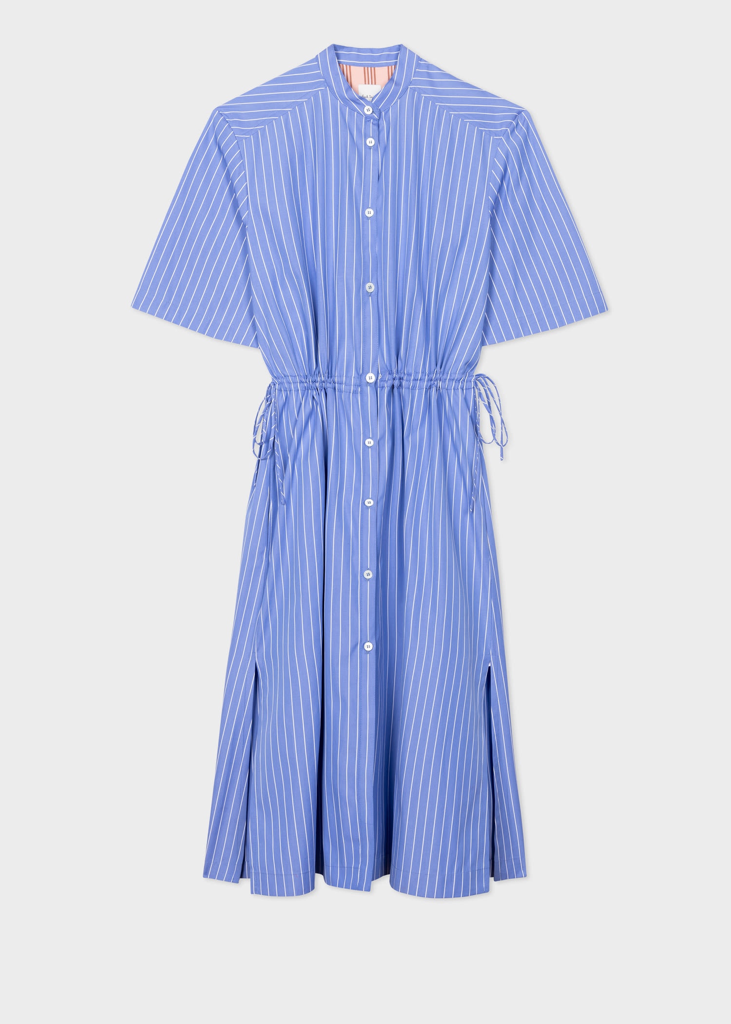 Stripe Shirt Midi Dress - 1