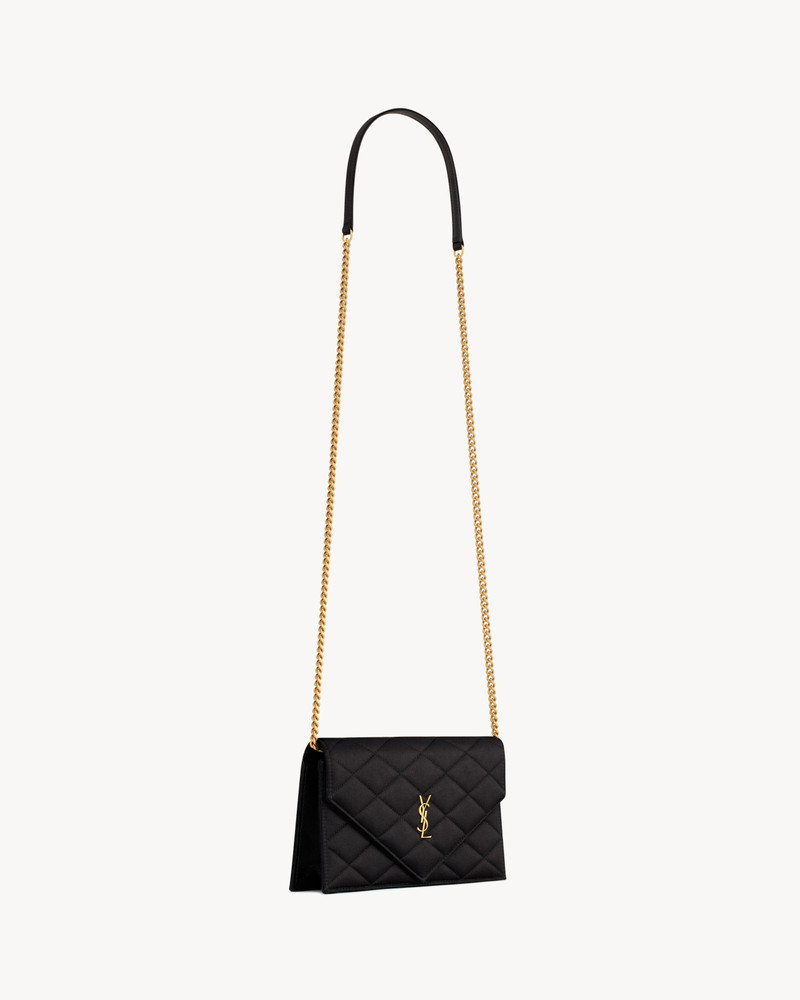 PARIS CHAIN WALLET IN SATIN 7