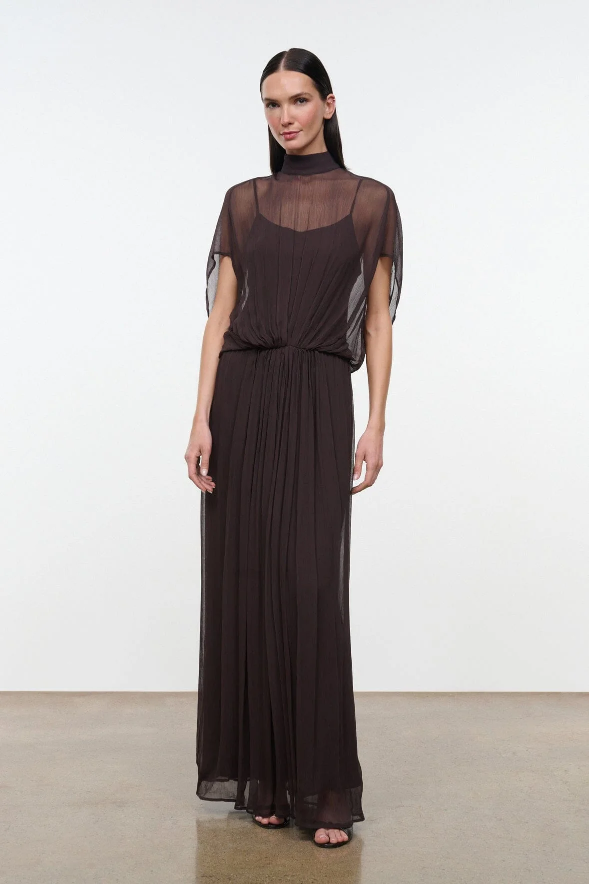 STAUD VIVIANA DRESS EARTH - 1
