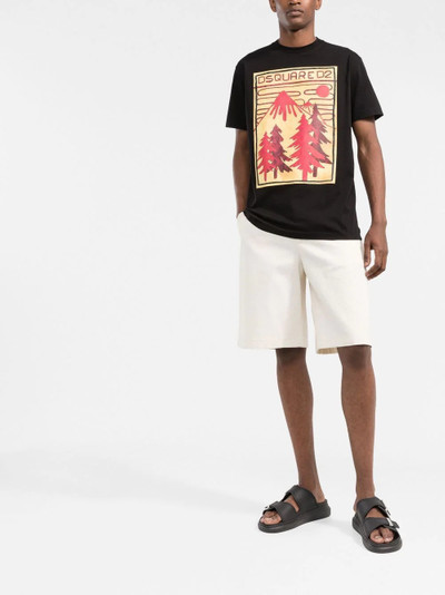 DSQUARED2 graphic-print short-sleeve T-shirt outlook