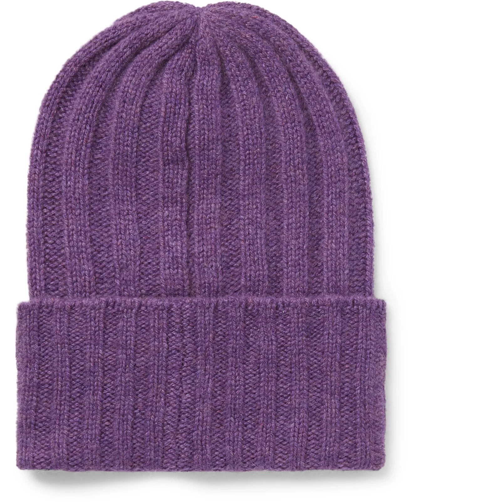 Short Bunny Echo Ribbed Cashmere Beanie - 3