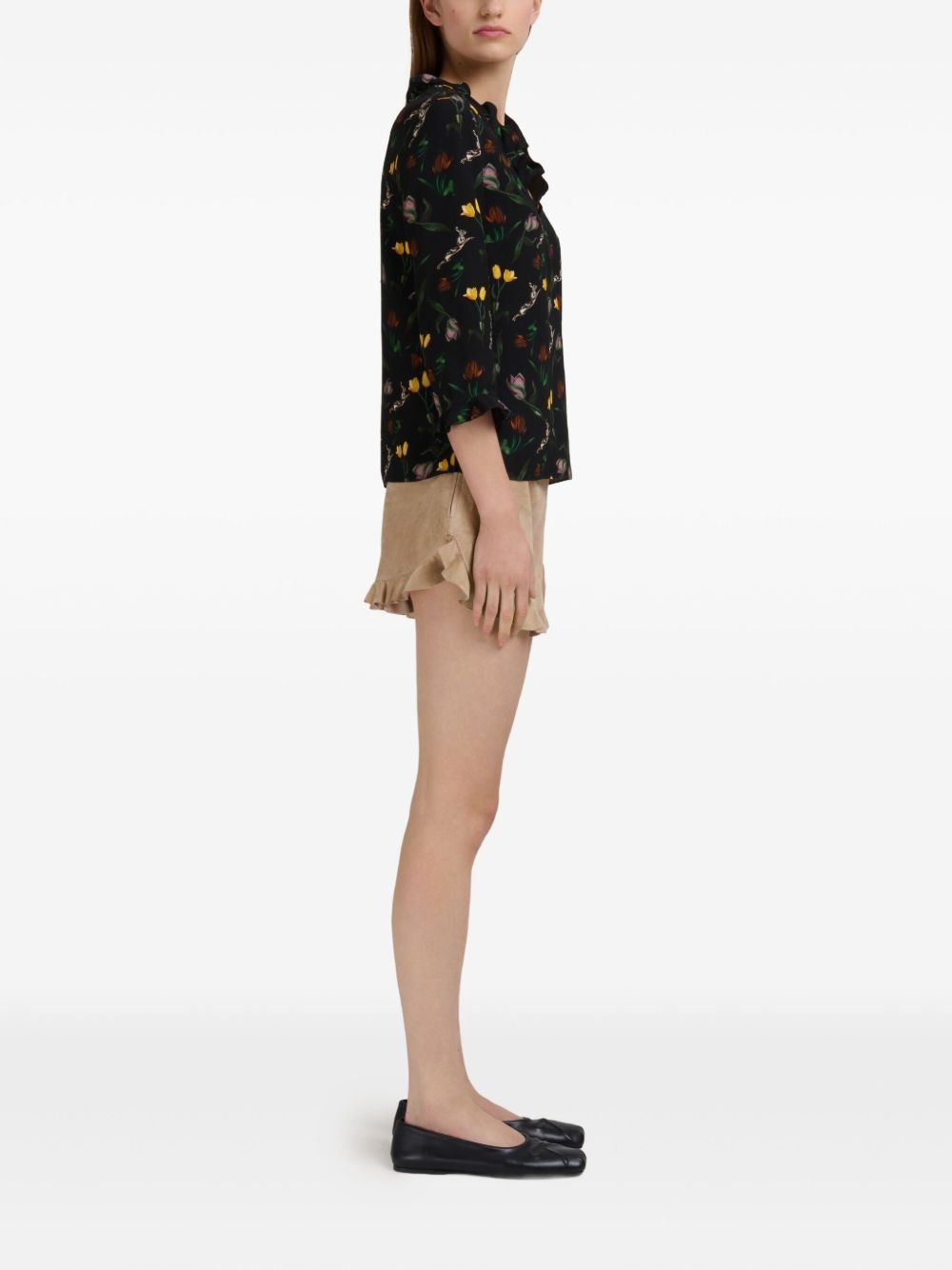 suede shorts - 3