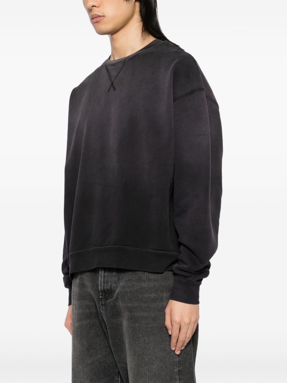 garment dyed crew neck sweatshirt - 3