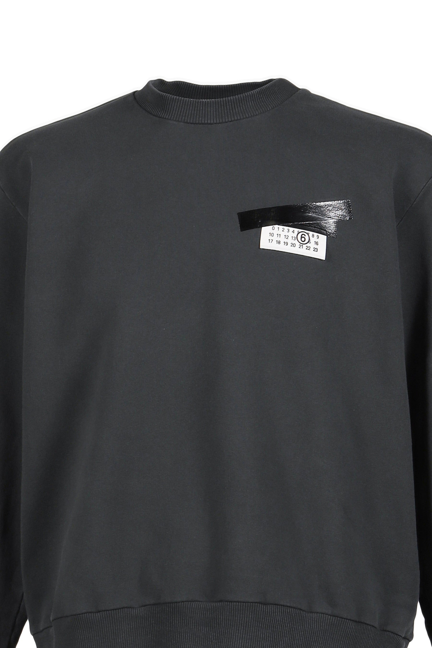 SWEATSHIRT / WASHED BLK - 4