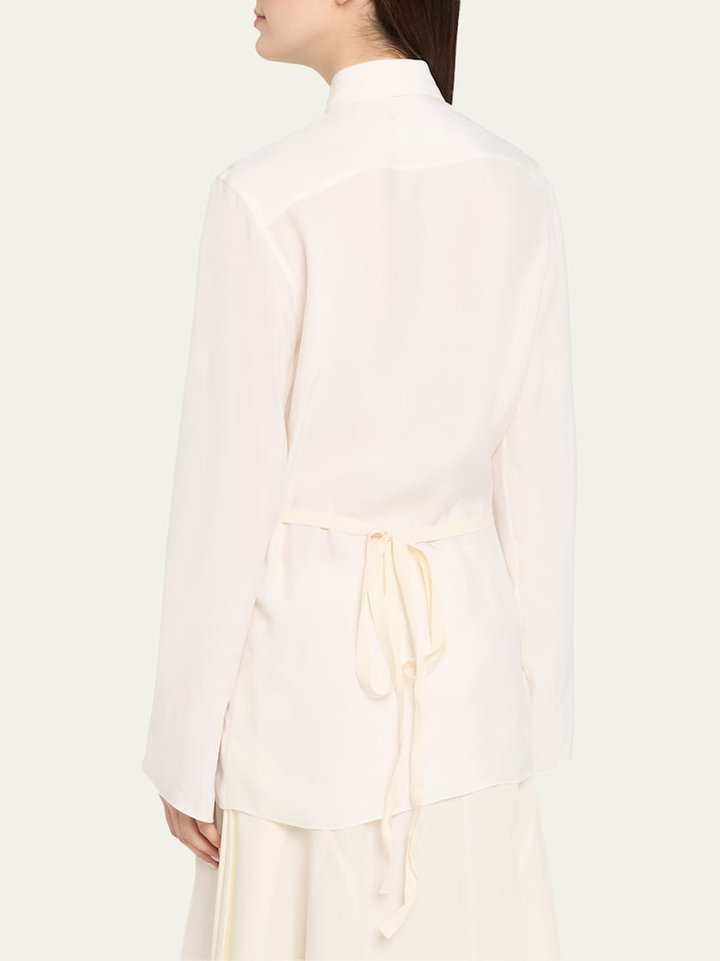 Long-Sleeve Drawstring Shirt 3