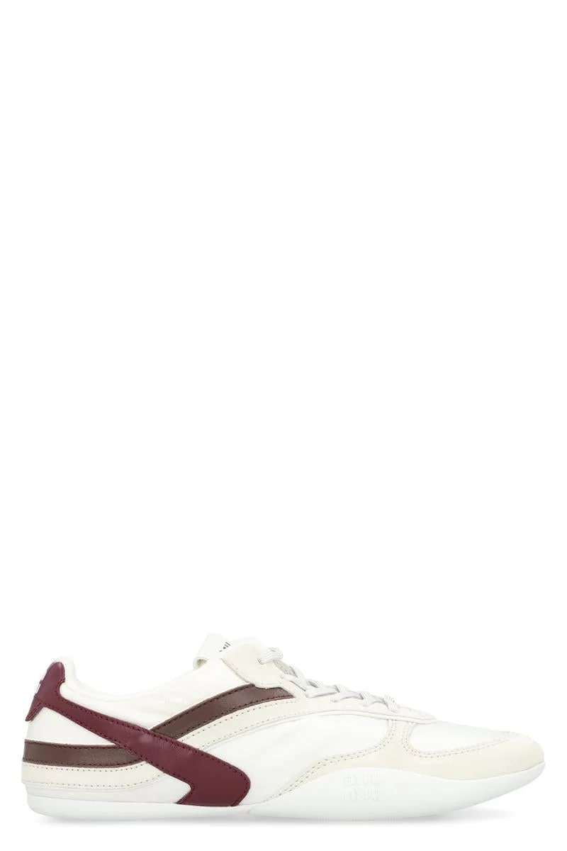 Miu Miu Techno Fabric And Leather Sneakers - 1