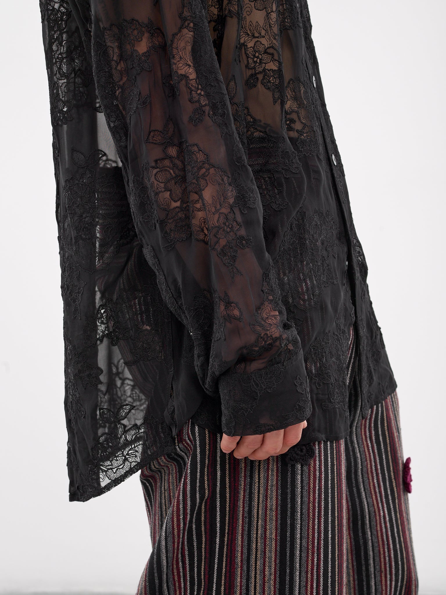 Oversized Sheer Shirt - 4