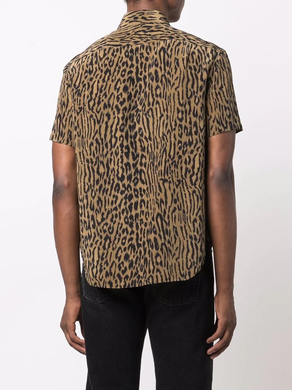 leopard-print silk shirt - 4