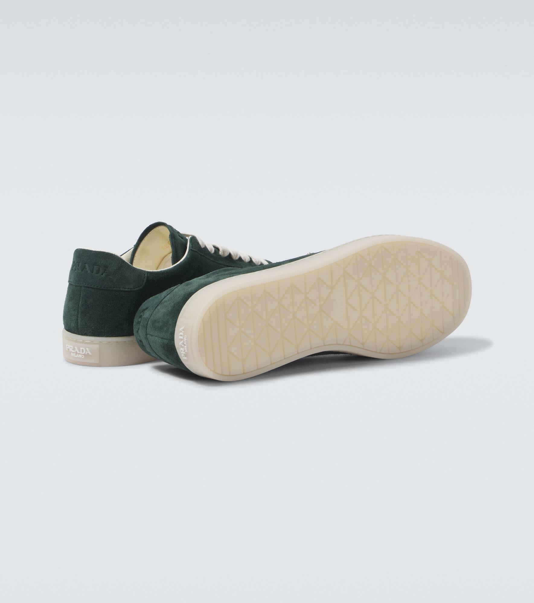 Lane logo suede sneakers - 7