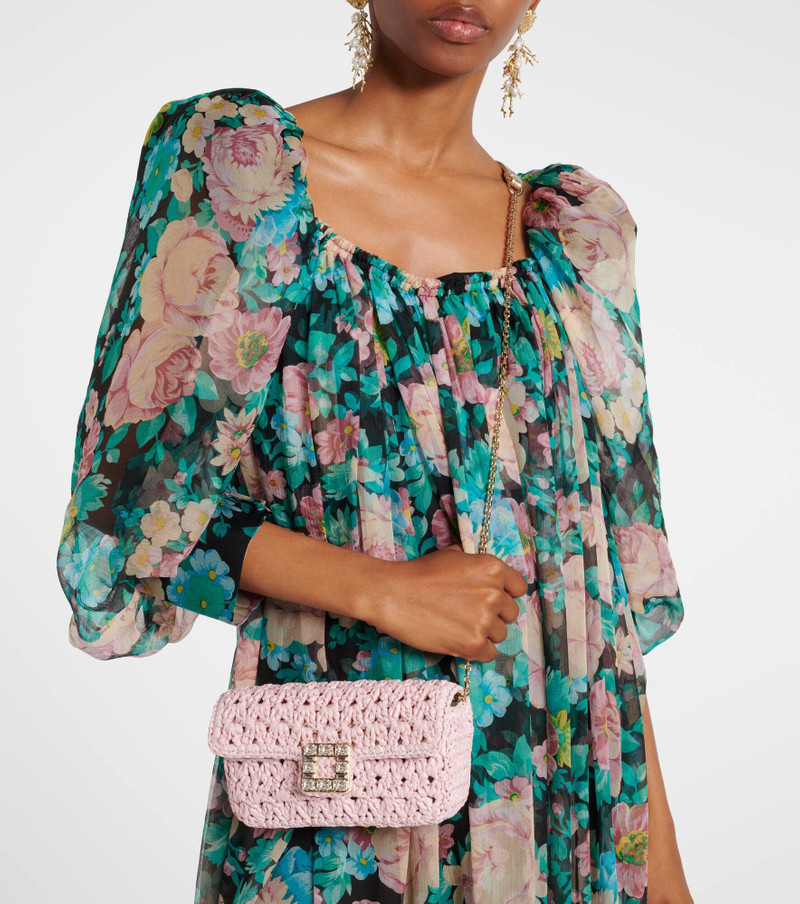 Jeu De Fille embellished raffia clutch 6