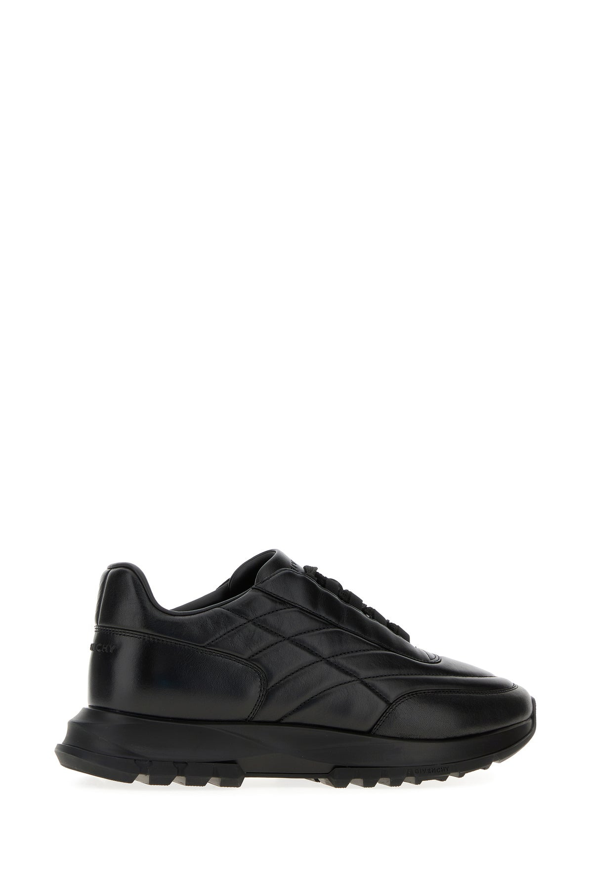 Black leather Trainers sneakers - 3