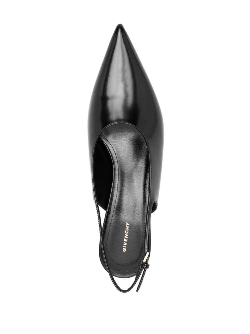 55mm leather pumps - 4