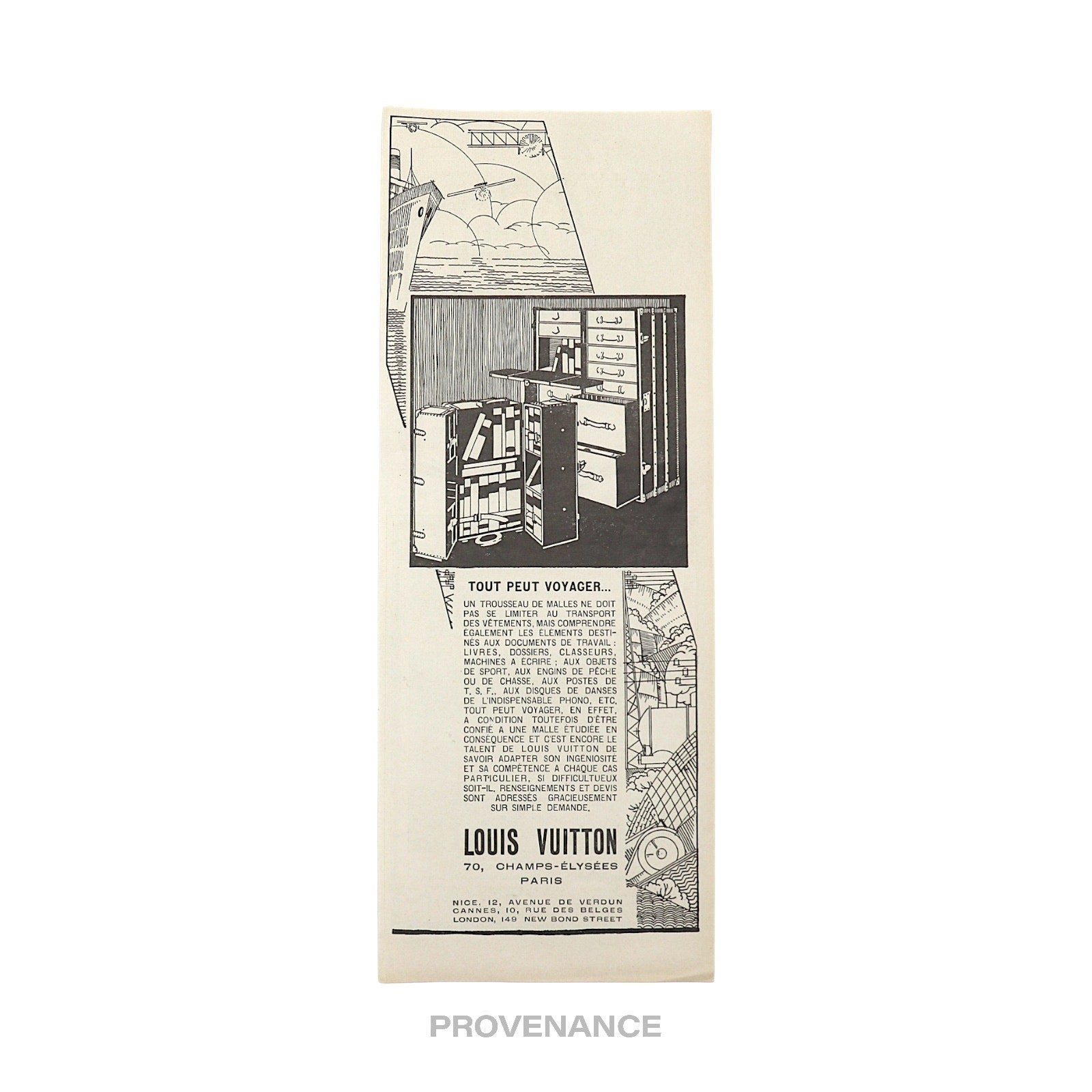 Louis Vuitton Antique Vintage Newsprint Ad - Wardrobe II - 4