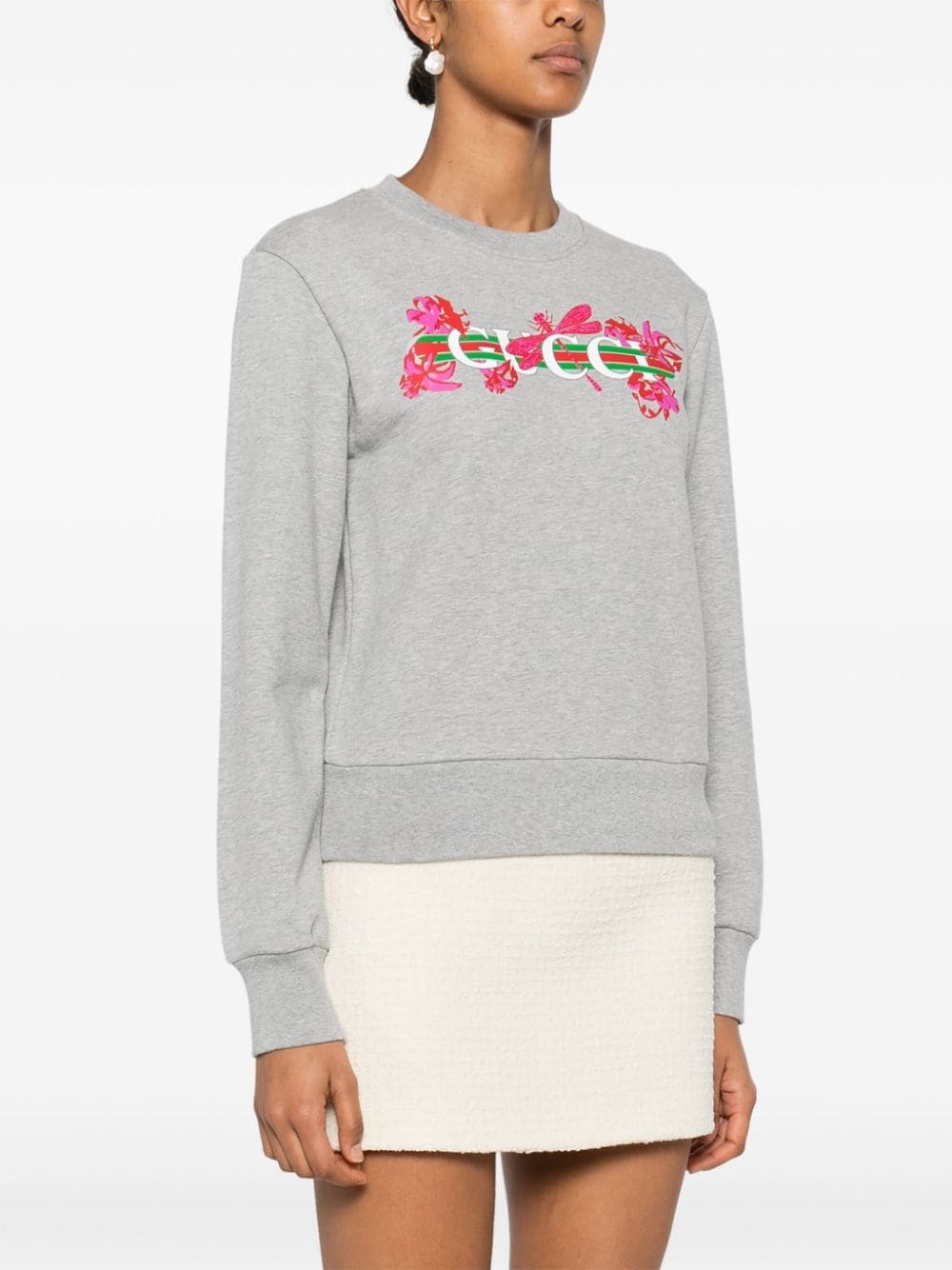 printed cotton sweatshirt - 3