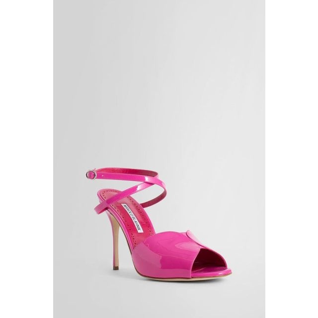 Pink patent leather hourani sandals - 2