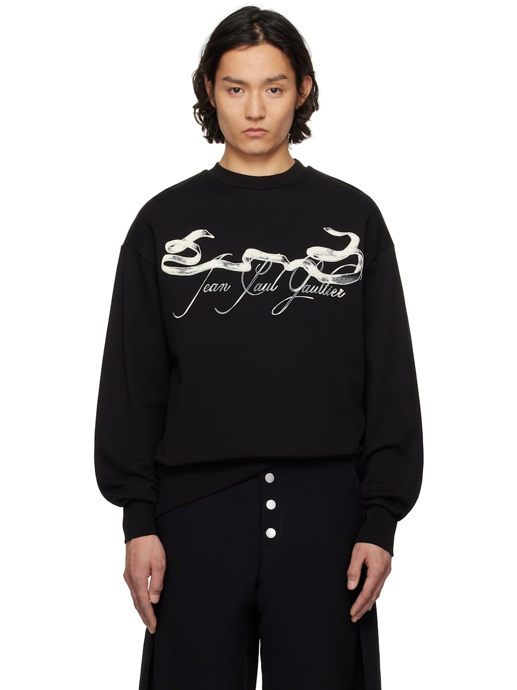 Black 'The Tattoo Ruban' Sweatshirt - 1